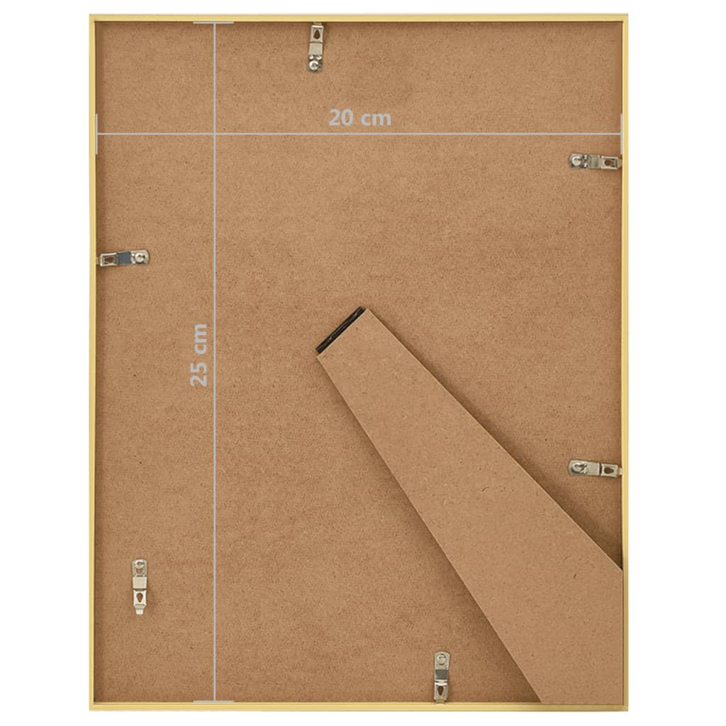Fotolijsten 3 St Voor Tafel 20X25 Cm Mdf Goudkleurig