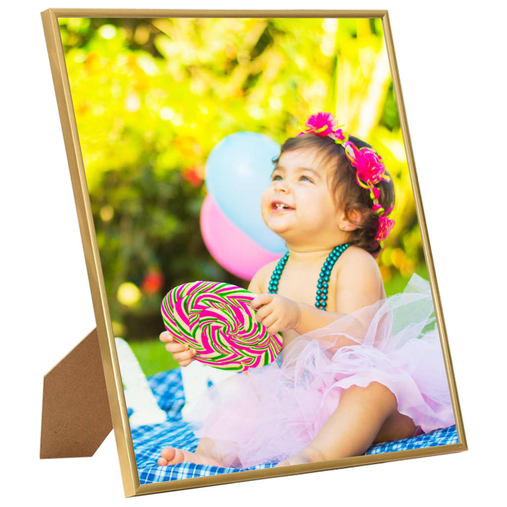 Fotolijsten 10 St Voor Wand Of Tafel 20X25 Cm Mdf Goudkleurig
