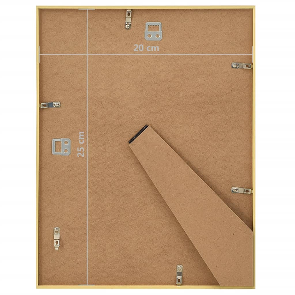 Fotolijsten 10 St Voor Wand Of Tafel 20X25 Cm Mdf Goudkleurig