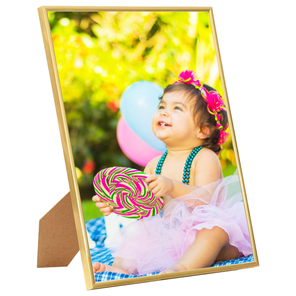 Fotolijsten 3 St Voor Wand Of Tafel 28X35 Cm Mdf Goudkleurig