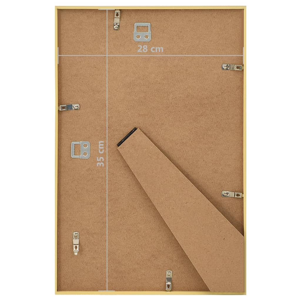 Fotolijsten 3 St Voor Wand Of Tafel 28X35 Cm Mdf Goudkleurig