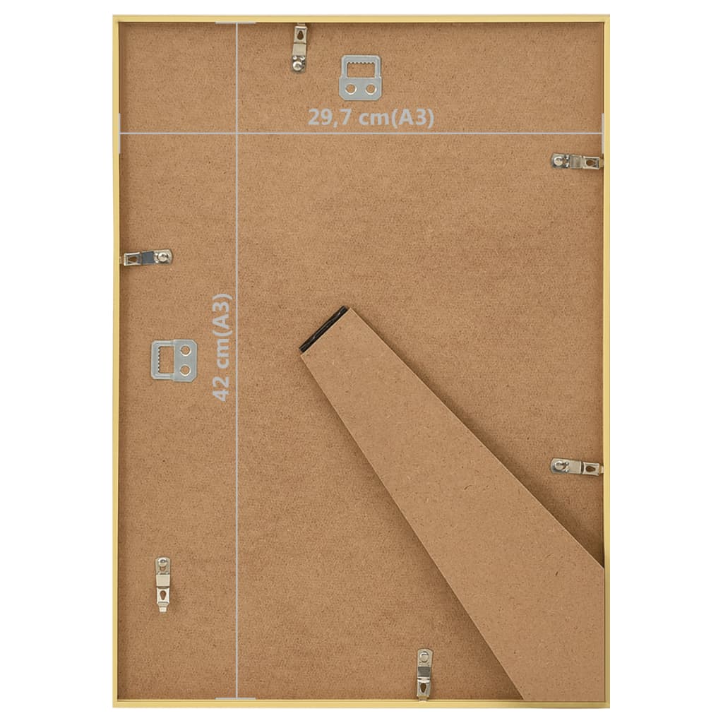 Fotolijsten 5 St Voor Wand Of Tafel 29,7X42 Cm Mdf Goudkleurig