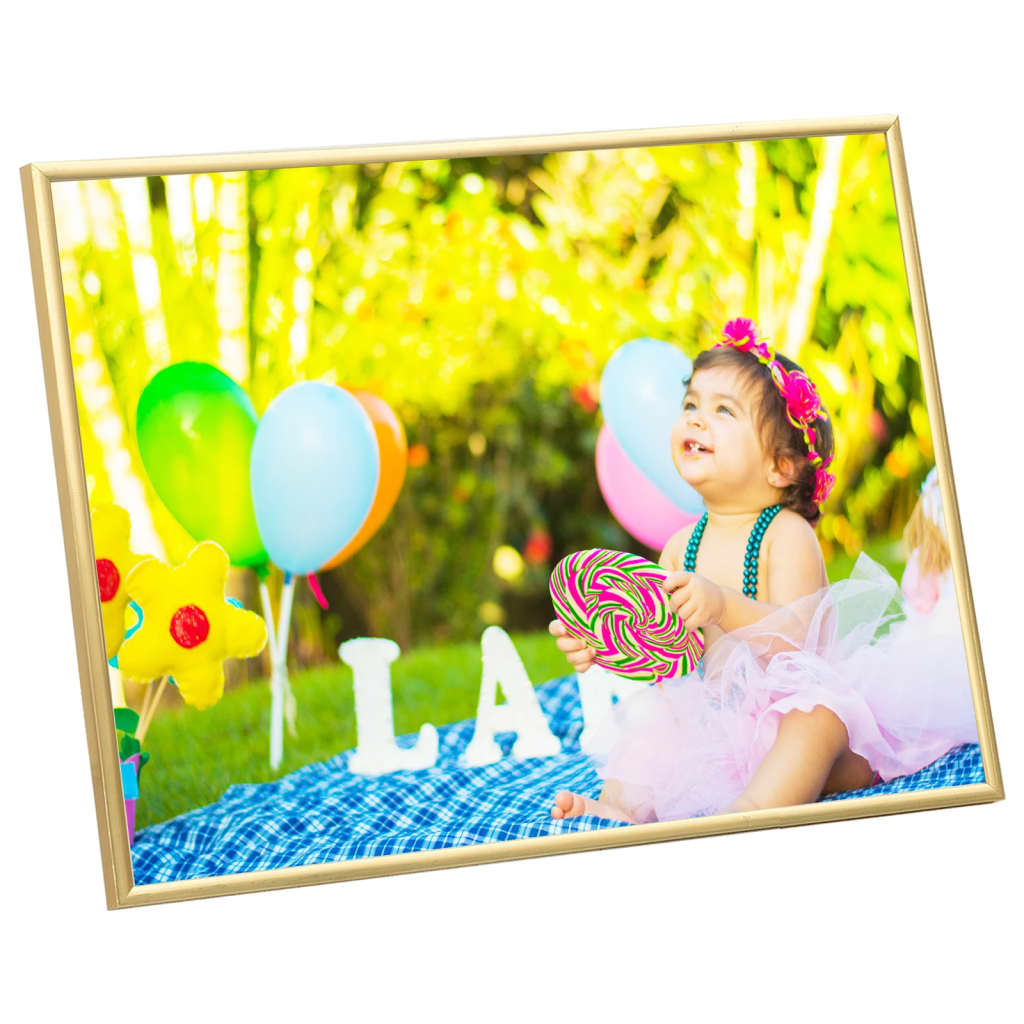 Fotolijsten 5 St Voor Wand 40X50 Cm Mdf Goudkleurig