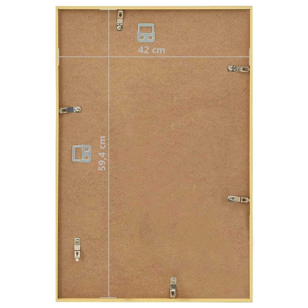 Fotolijsten 3 St Voor Wand 42X59,4Cm Mdf Goudkleurig