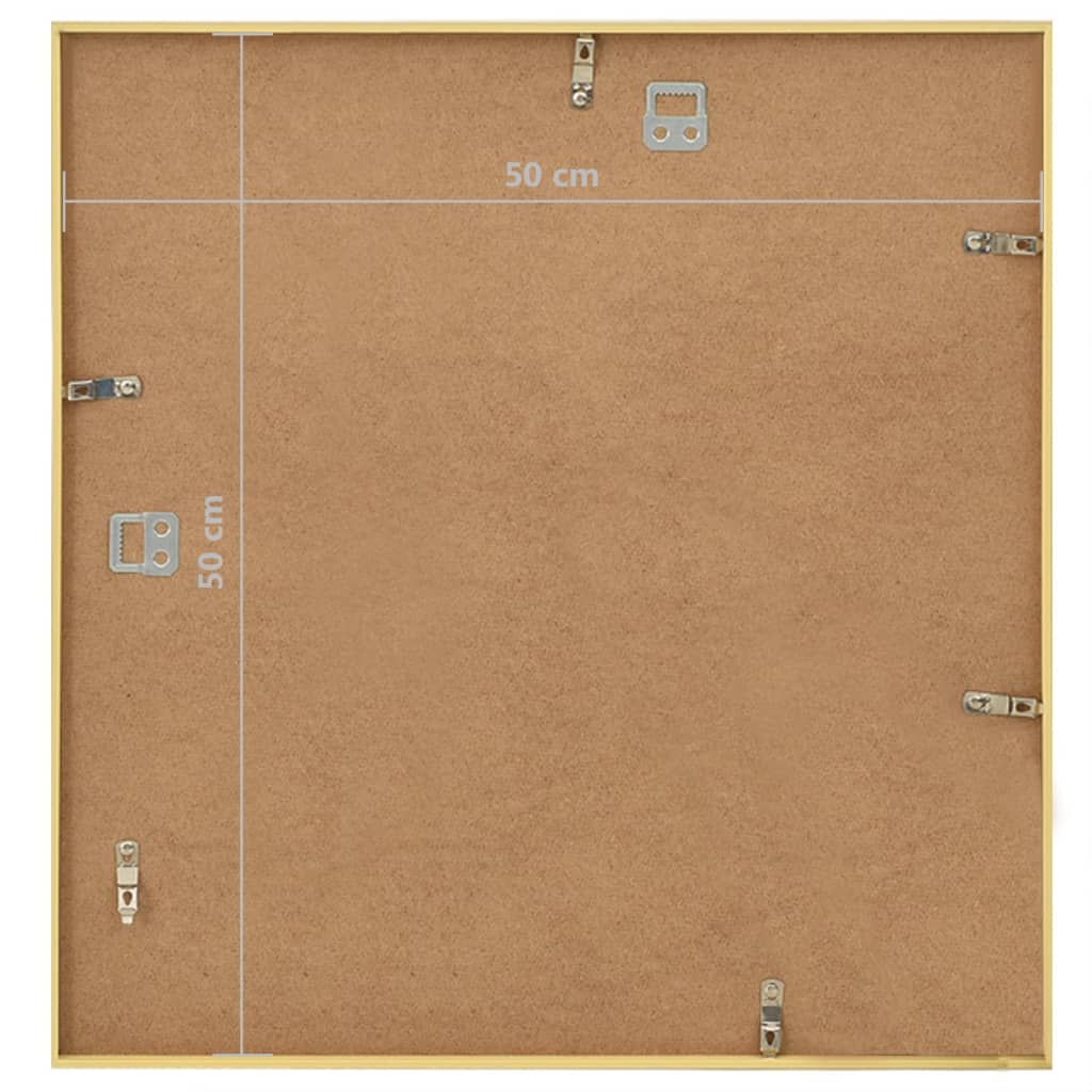Fotolijsten 3 St Voor Wand 50X50 Cm Mdf Goudkleurig