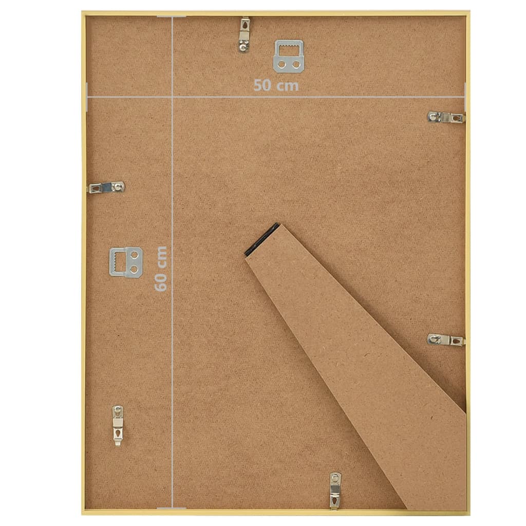 Fotolijsten 3 St Voor Wand Of Tafel 50X60 Cm Mdf Goudkleurig