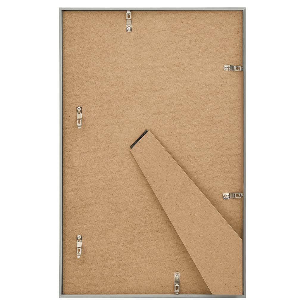 Fotolijsten 3 St Voor Tafel 10X15 Cm Mdf Zilverkleurig