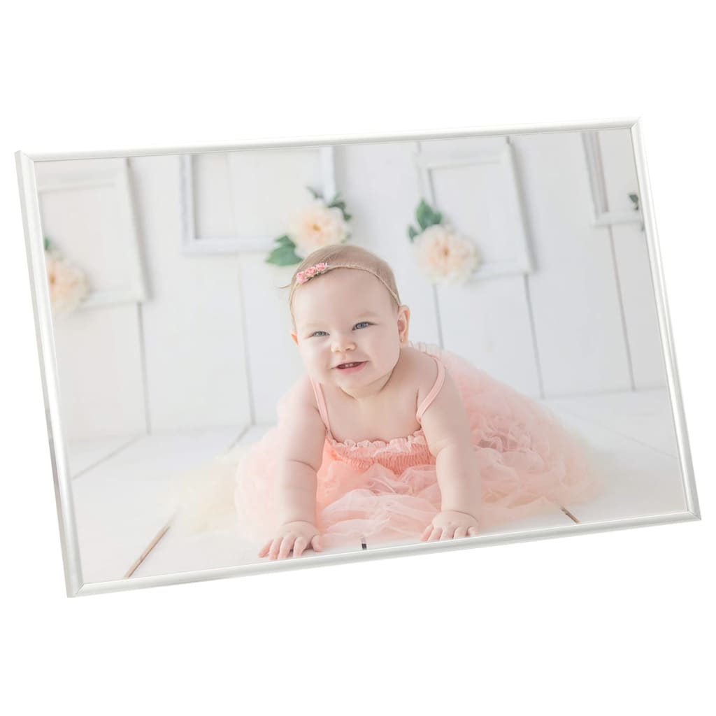Fotolijsten 3 St Voor Tafel 13X18Cm Mdf Zilverkleurig