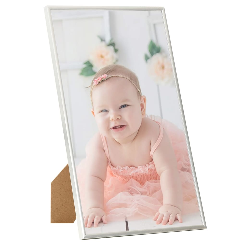 Fotolijsten 5 St Voor Tafel 13X18Cm Mdf Zilverkleurig