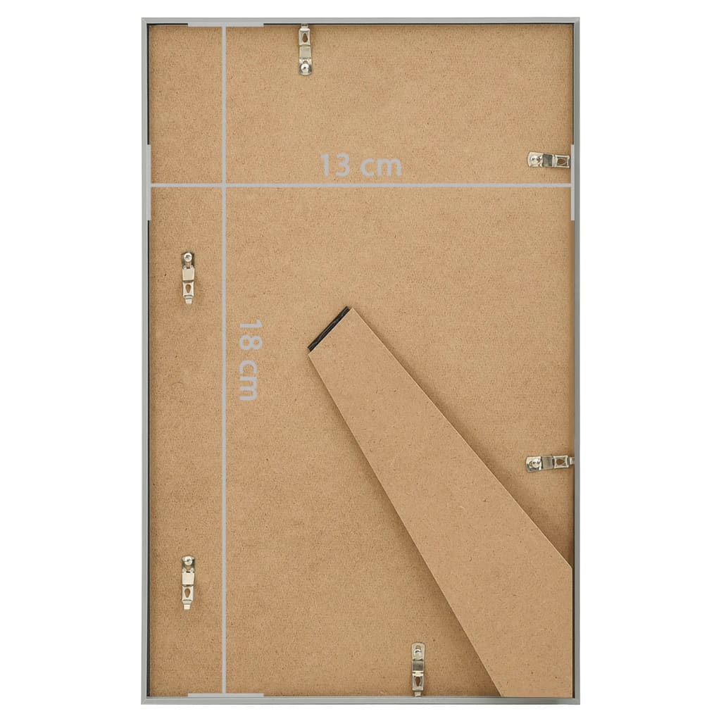 Fotolijsten 5 St Voor Tafel 13X18Cm Mdf Zilverkleurig