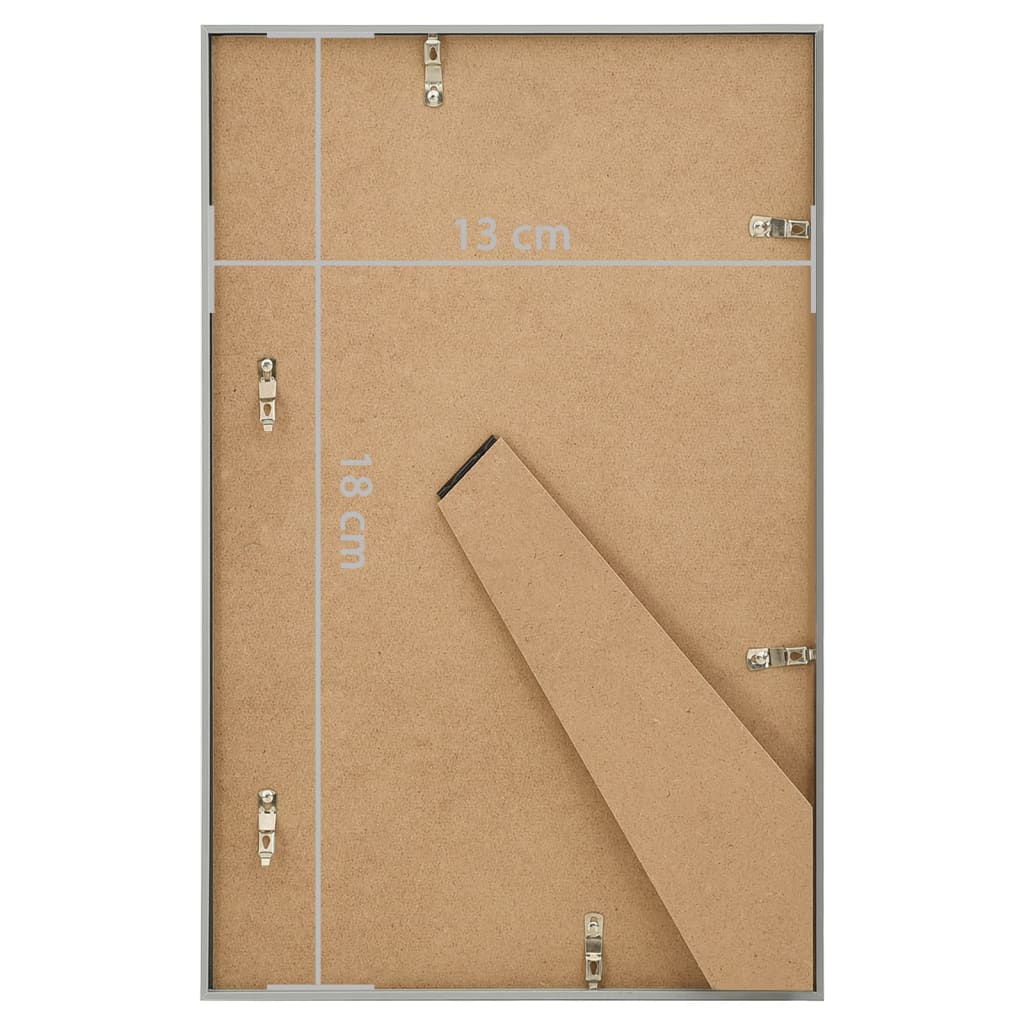 Fotolijsten 10 St Voor Tafel 13X18Cm Mdf Zilverkleurig