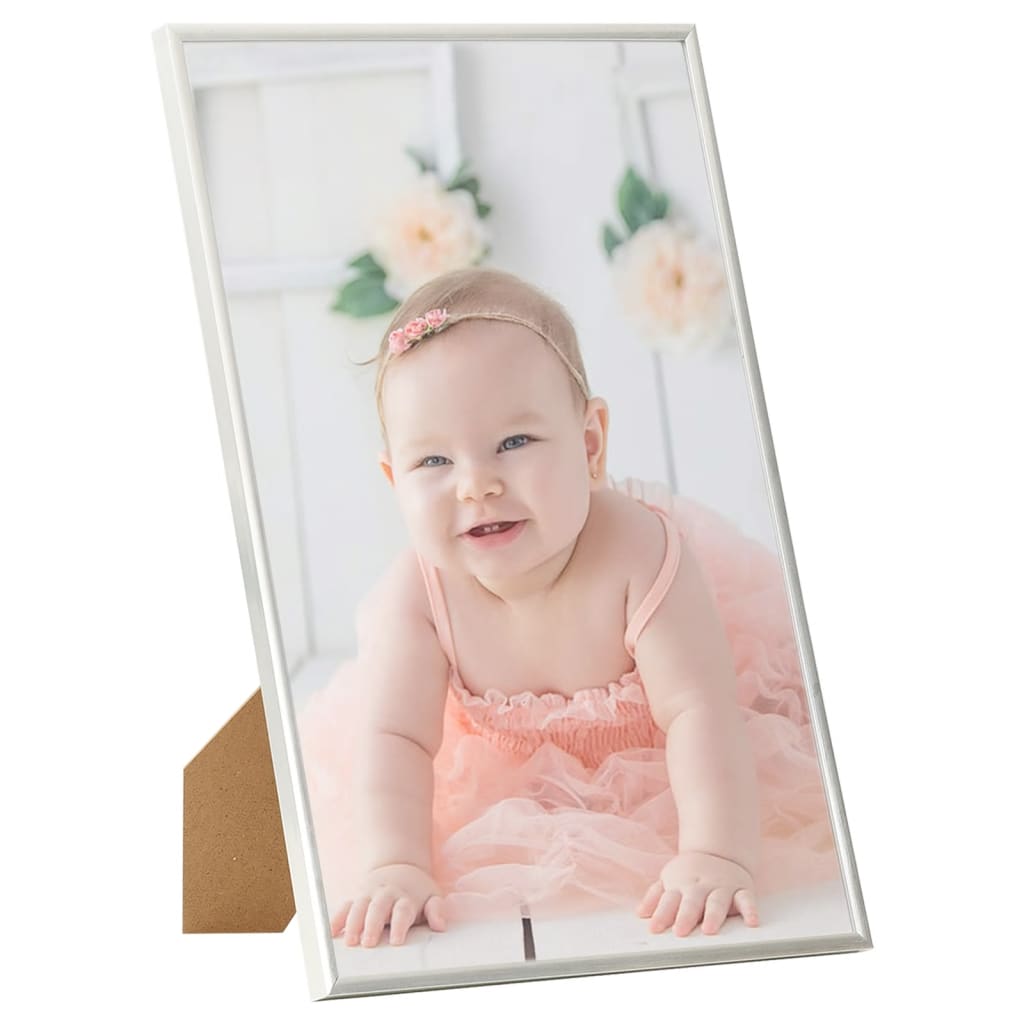 Fotolijsten 3 St Voor Tafel 15X21Cm Mdf Zilverkleurig