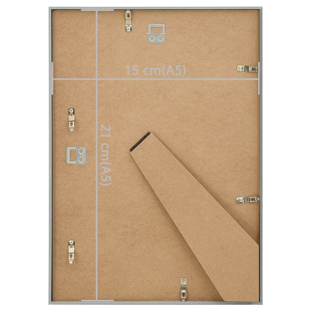 Fotolijsten 3 St Voor Tafel 15X21Cm Mdf Zilverkleurig