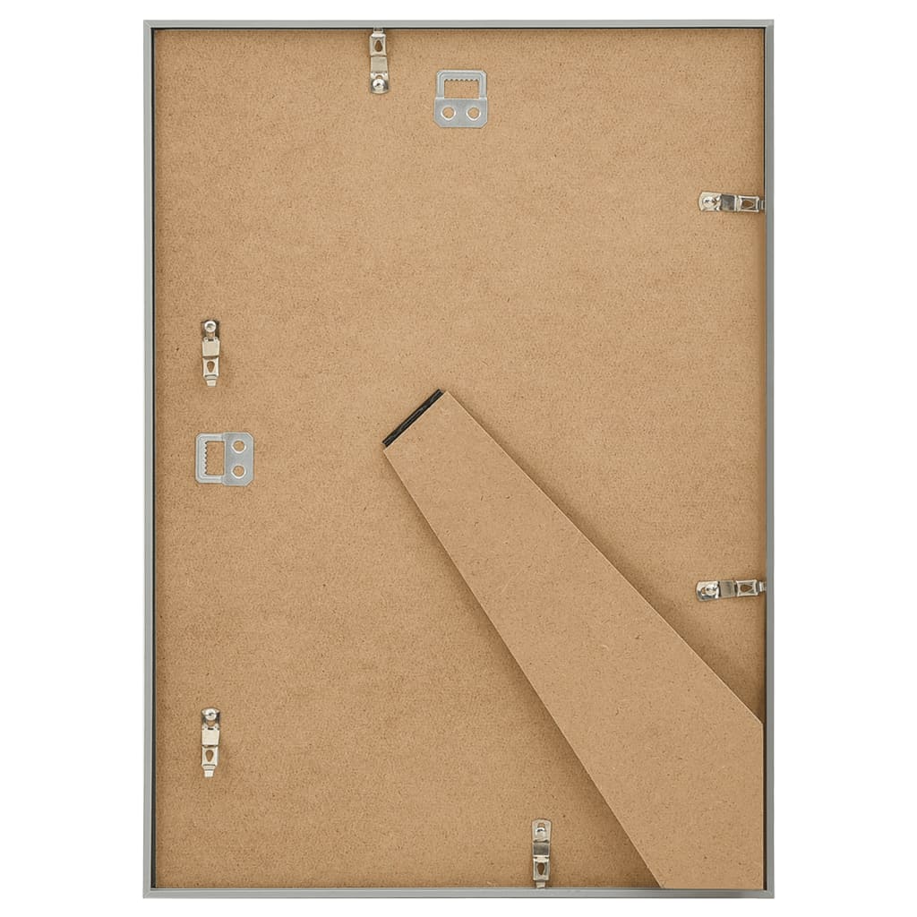 Fotolijsten 3 St Voor Wand Of Tafel 18X24 Cm Mdf Zilverkleurig
