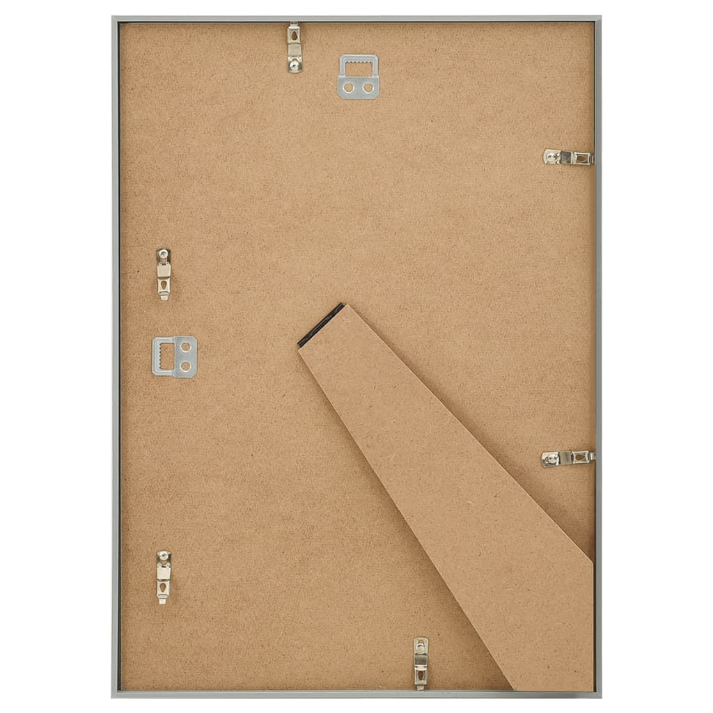 Fotolijsten 5 St Voor Wand Of Tafel 18X24 Cm Mdf Zilverkleurig