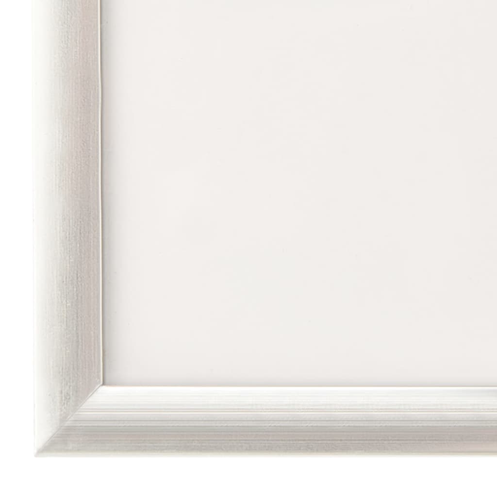 Fotolijsten 3 St Voor Wand Of Tafel 20X20 Cm Mdf Zilverkleurig