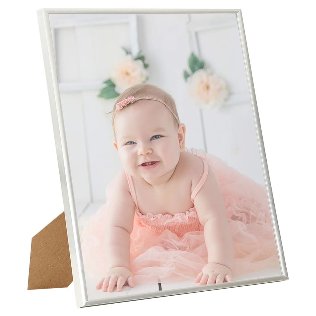 Fotolijsten 3 St Voor Tafel 20X25Cm Mdf Zilverkleurig