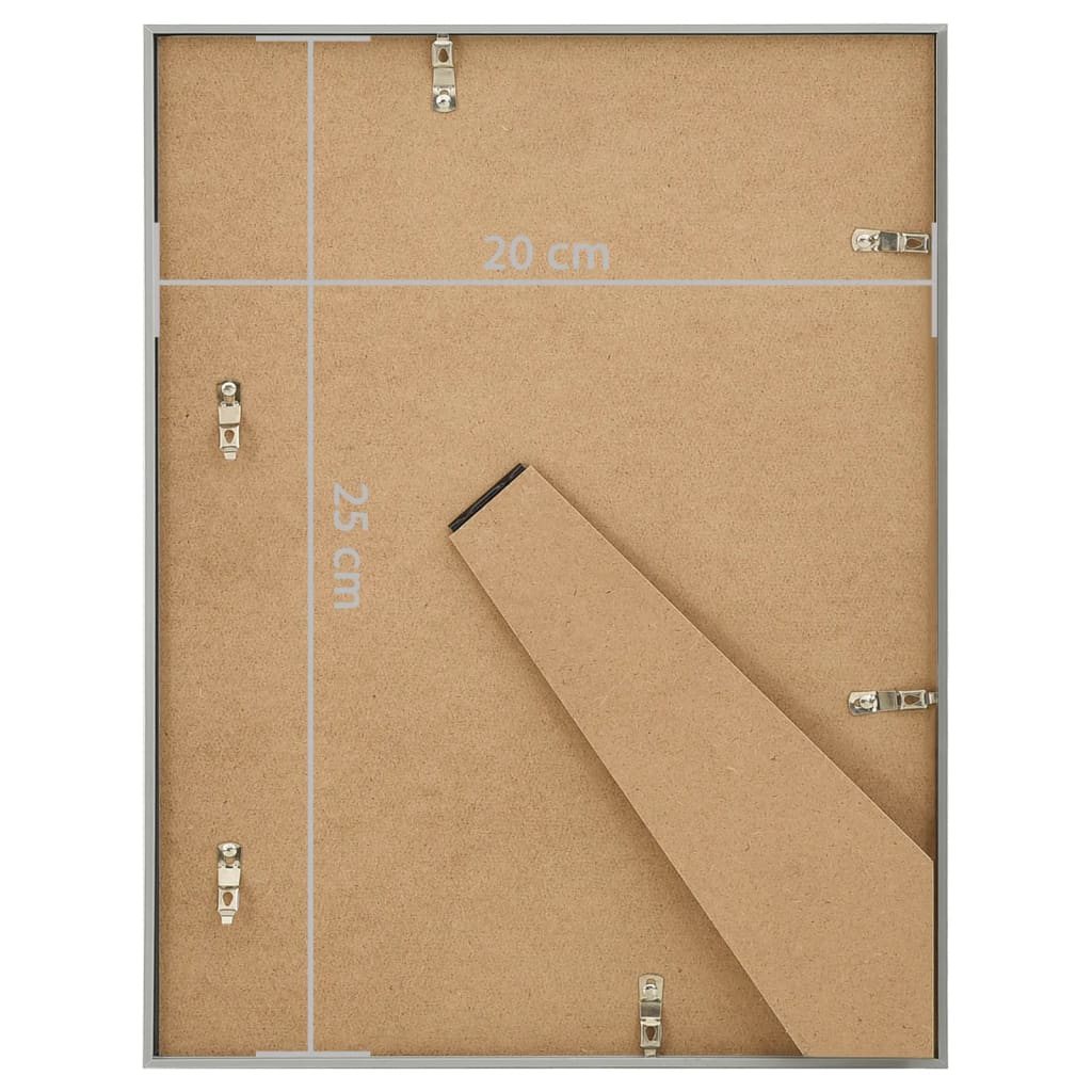 Fotolijsten 3 St Voor Tafel 20X25Cm Mdf Zilverkleurig