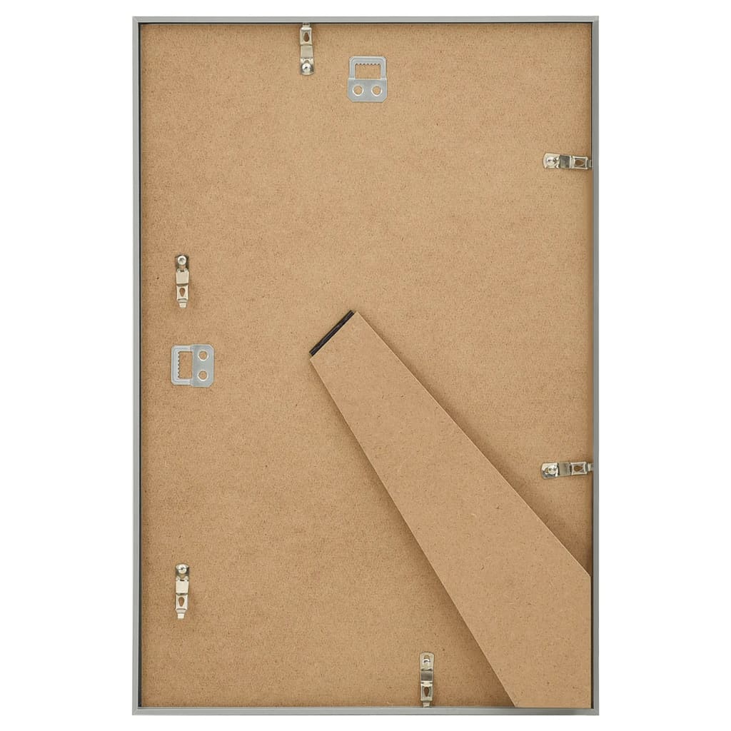 Fotolijsten 3 St Voor Wand Of Tafel 28X35 Cm Mdf Zilverkleurig