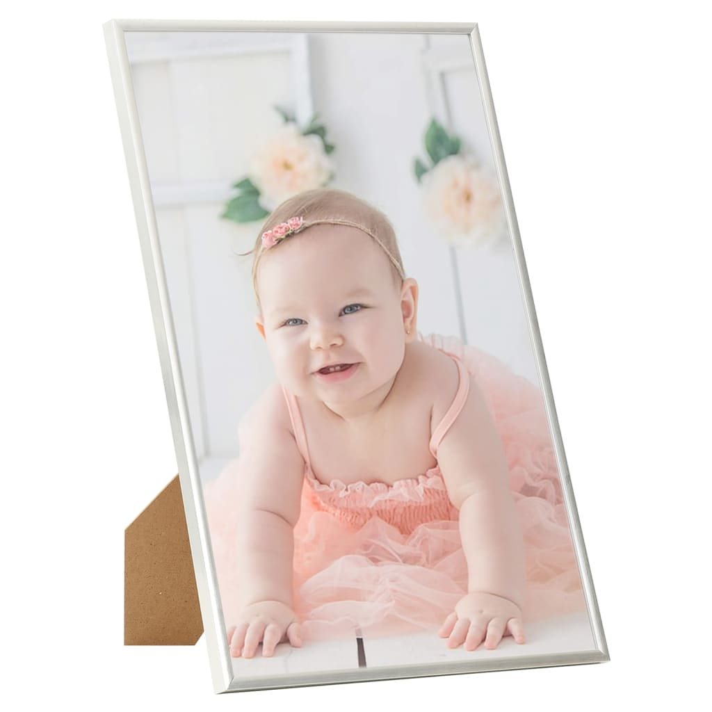 Fotolijsten 3 St Voor Wand Of Tafel 29,7X42 Cm Mdf Zilverkleur