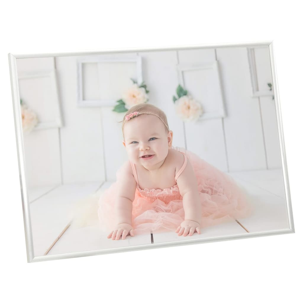 Fotolijsten 3 St Voor Wand Of Tafel 29,7X42 Cm Mdf Zilverkleur