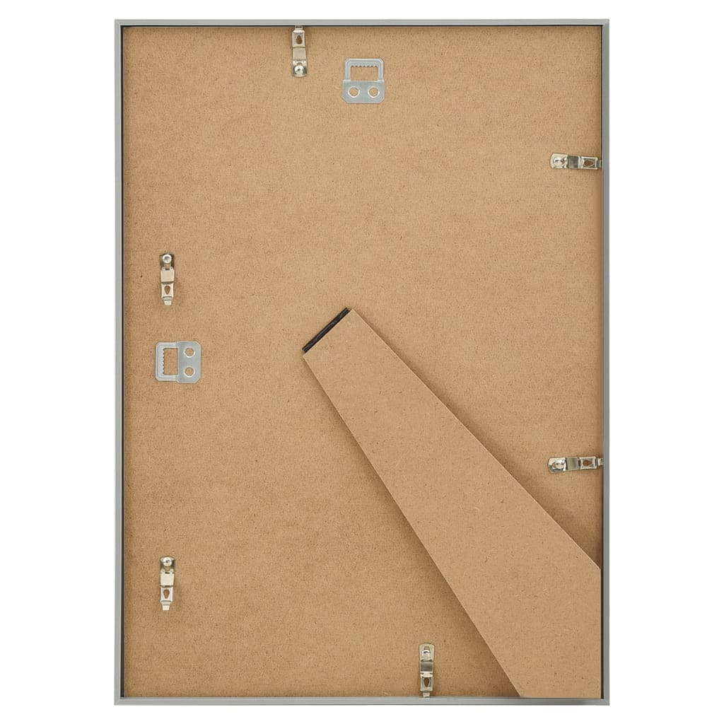 Fotolijsten 3 St Voor Wand Of Tafel 29,7X42 Cm Mdf Zilverkleur