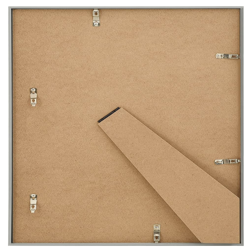 Fotolijsten 3 St Voor Tafel 30X30Cm Mdf Zilverkleurig