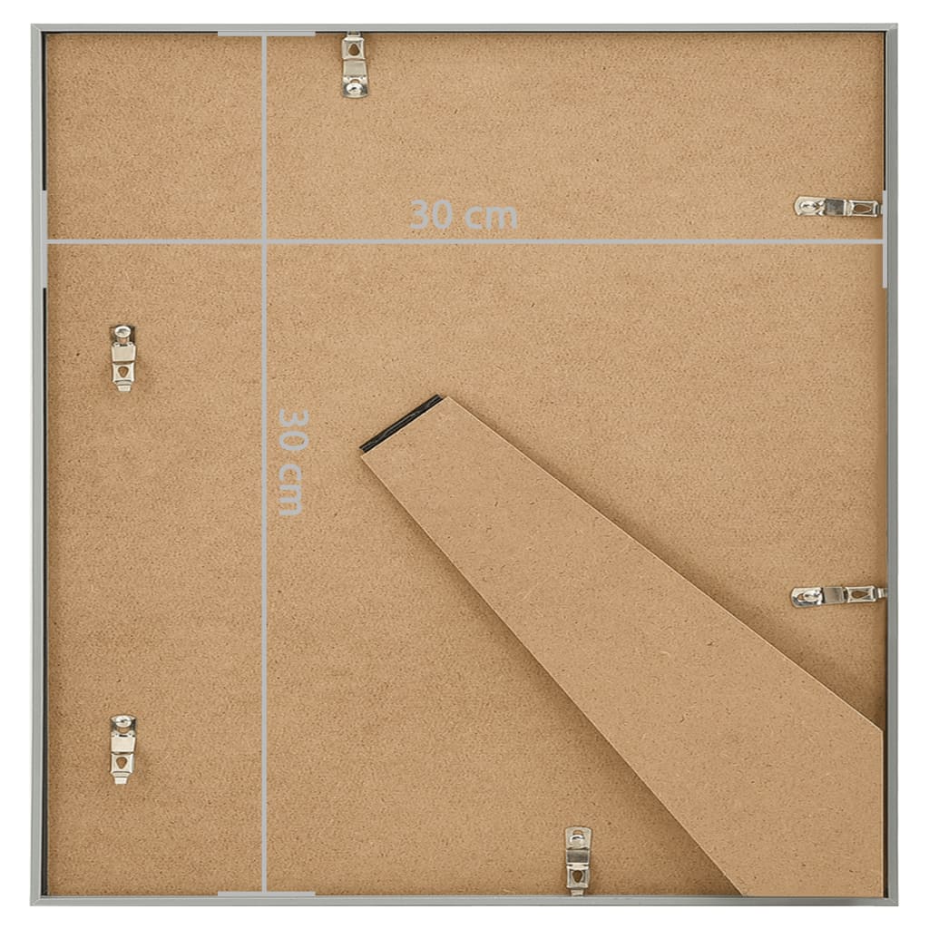 Fotolijsten 5 St Voor Tafel 30X30Cm Mdf Zilverkleurig