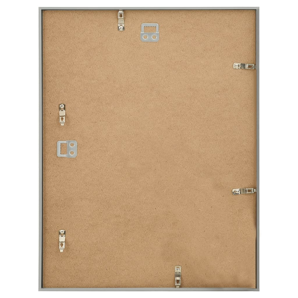 Fotolijsten 3 St Voor Wand 40X50 Cm Mdf Zilverkleurig