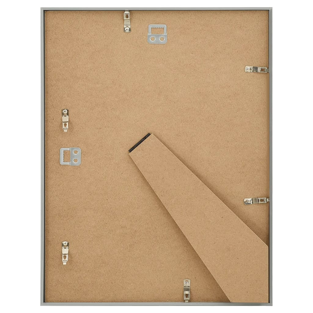 Fotolijsten 5 St Voor Wand Of Tafel 40X50 Cm Mdf Zilverkleurig