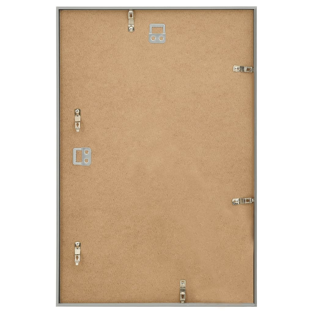 Fotolijsten 3 St Voor Wand 42X59,4 Cm Mdf Zilverkleurig