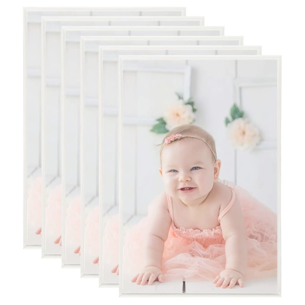 Fotolijsten 5 St Voor Wand Of Tafel 42X59,4 Cm Mdf Zilverkleur