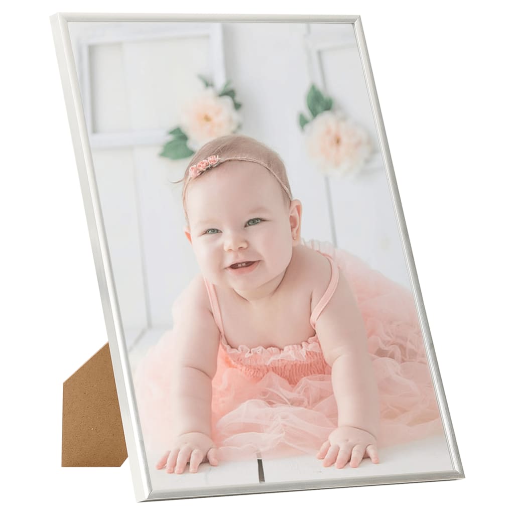 Fotolijsten 5 St Voor Wand Of Tafel 42X59,4 Cm Mdf Zilverkleur
