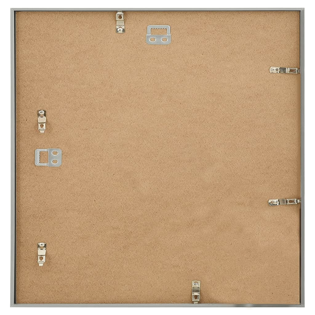 Fotolijsten 3 St Voor Wand 50X50Cm Mdf Zilverkleurig