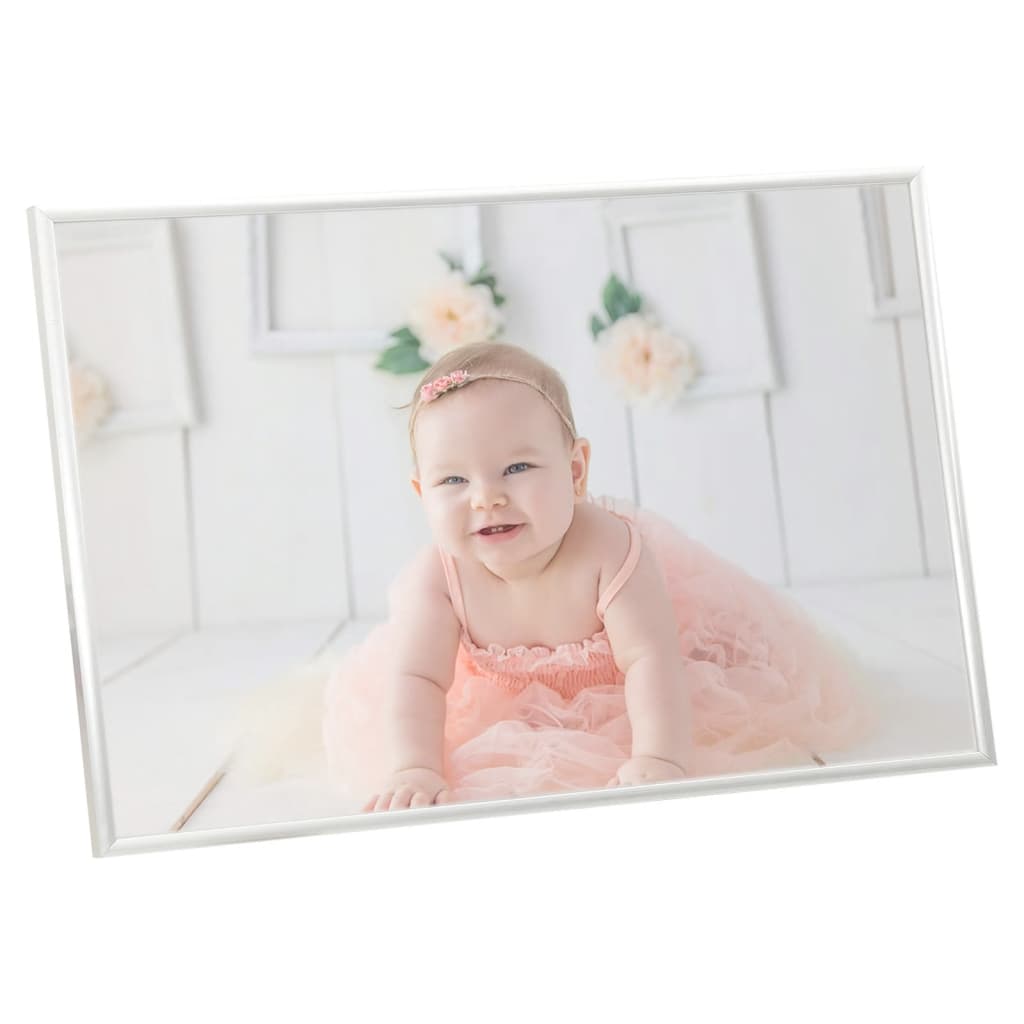 Fotolijsten 3 St Voor Wand 50X70Cm Mdf Zilverkleurig
