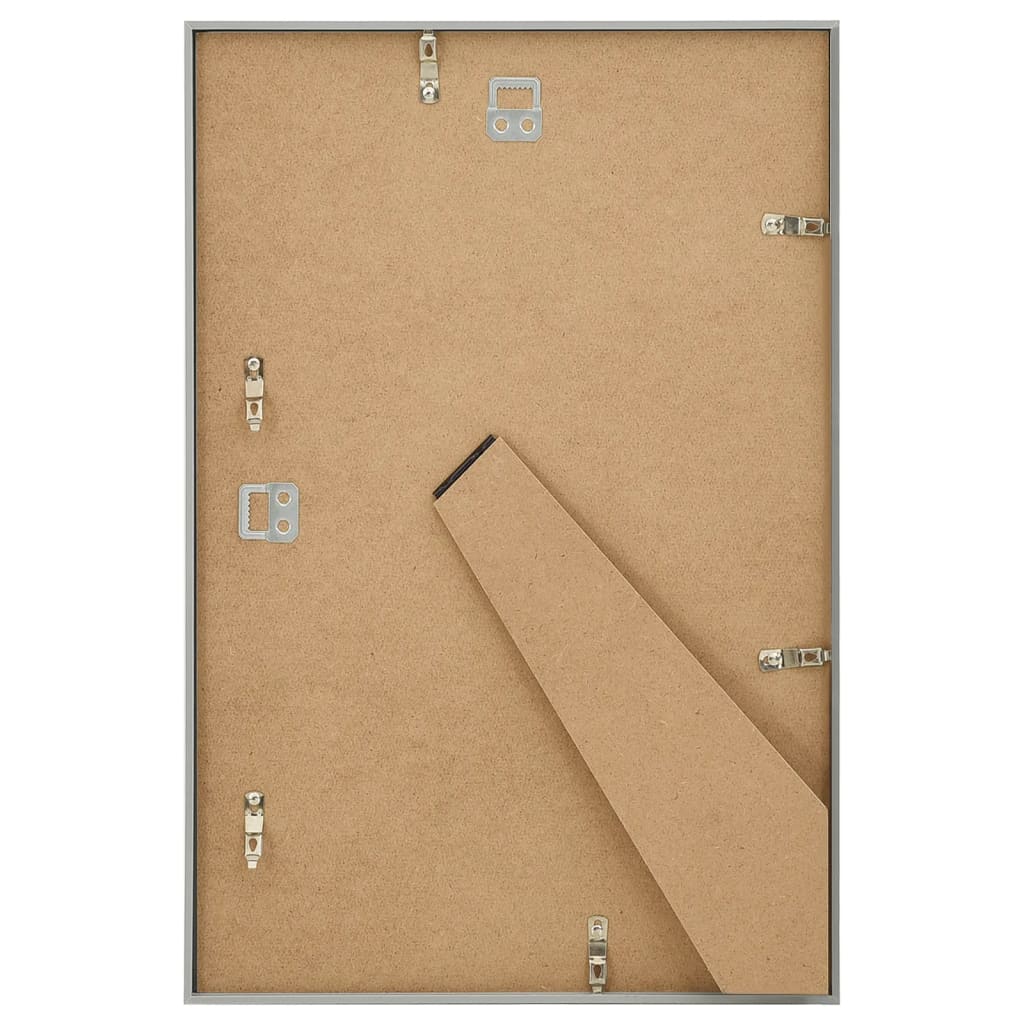 Fotolijsten 3 St Voor Wand Of Tafel 59,4X84 Cm Mdf Zilverkleur