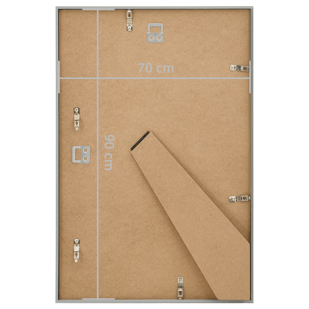 Fotolijsten 5 St Voor Wand Of Tafel 70X90 Cm Mdf Zilverkleurig