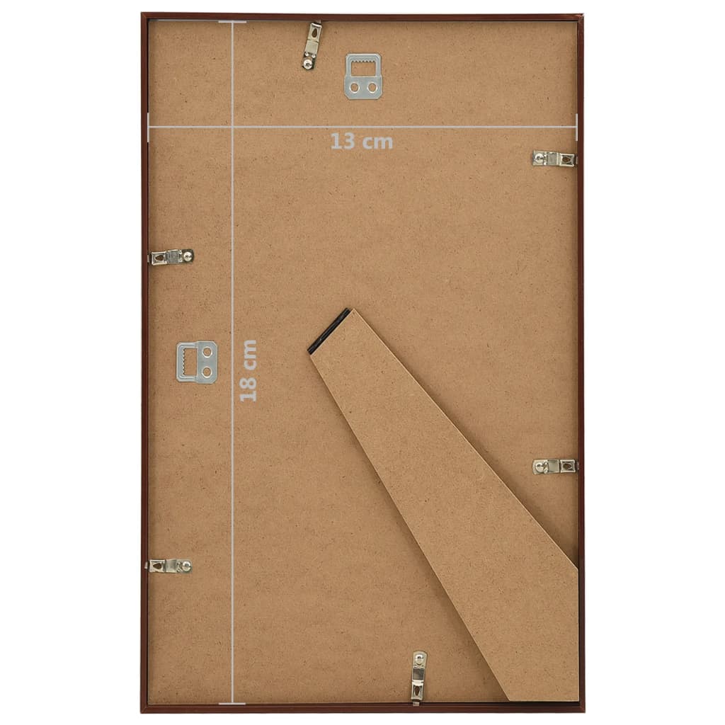 Fotolijsten 10 St Voor Wand Of Tafel 13X18 Cm Mdf Bronskleurig