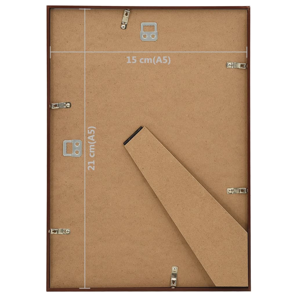 Fotolijsten 5 St Voor Wand Of Tafel 15X21 Cm Mdf Bronskleurig