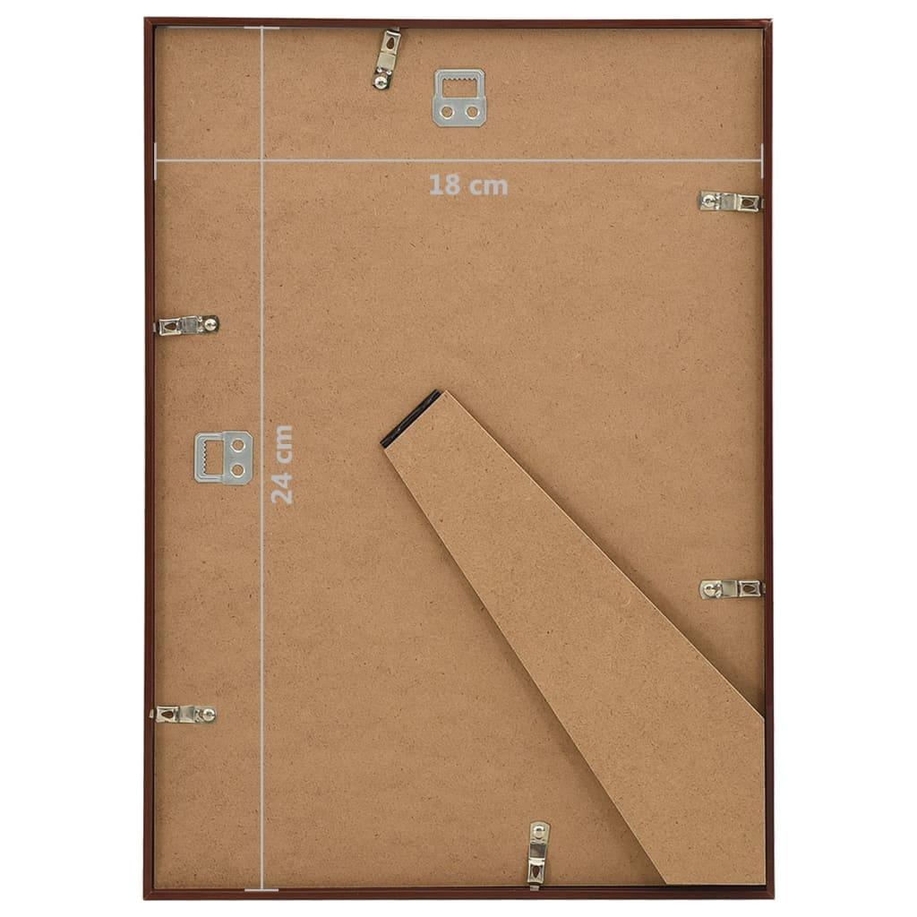 Fotolijsten 3 St Voor Wand Of Tafel 18X24 Cm Mdf Bronskleurig