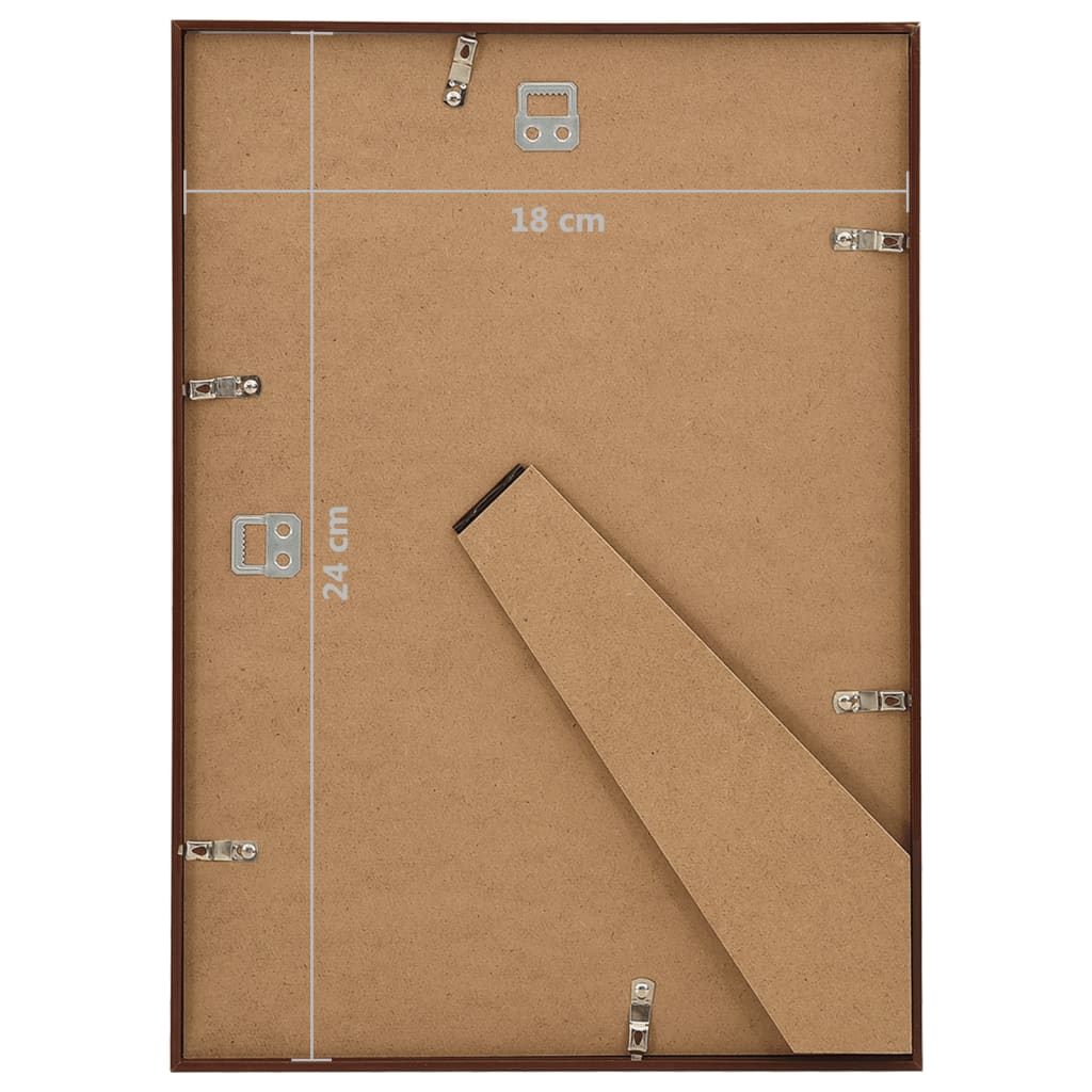 Fotolijsten 10 St Voor Wand Of Tafel 18X24 Cm Mdf Bronskleurig
