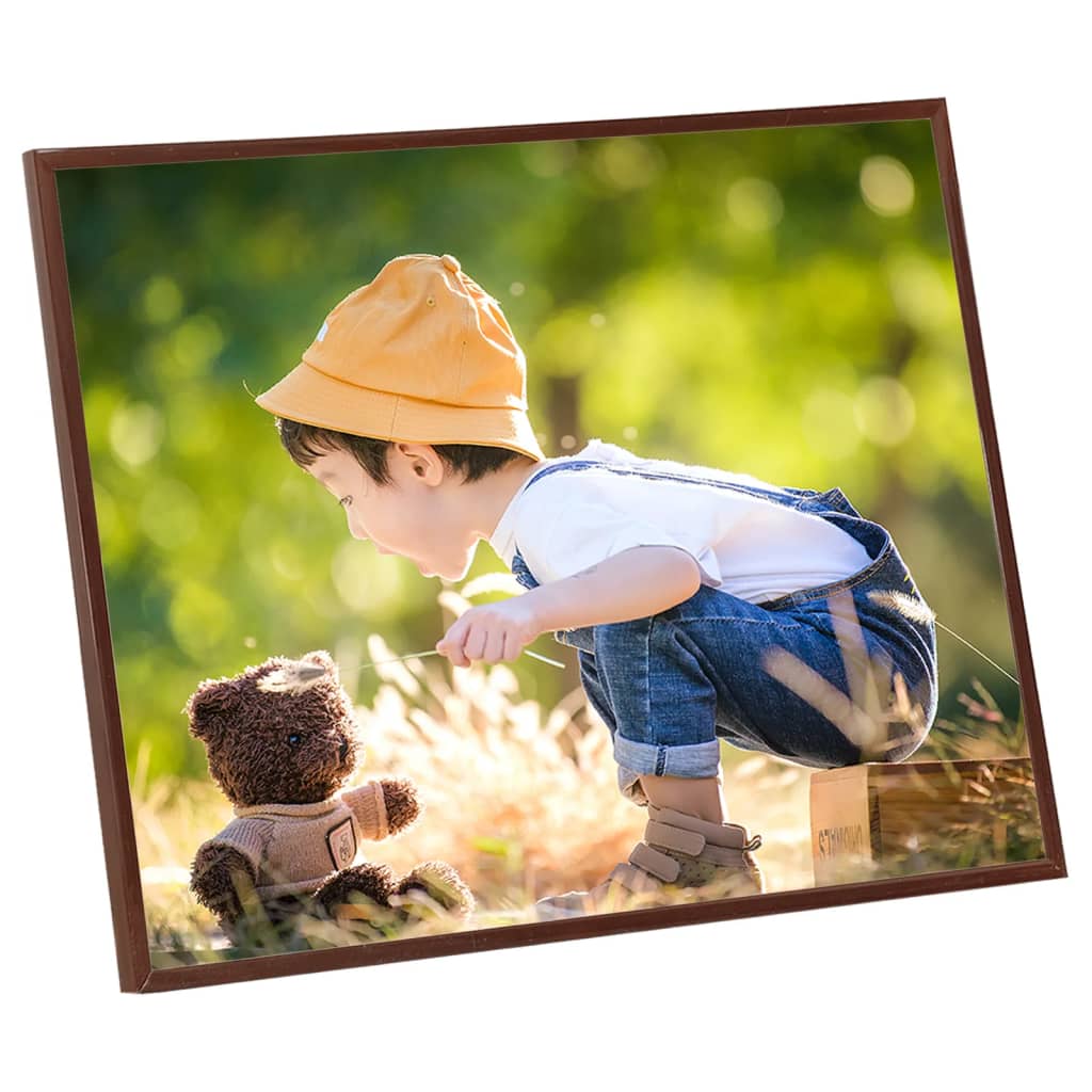 Fotolijsten 3 St Voor Wand Of Tafel 21X29,7 Cm Mdfbronskleurig