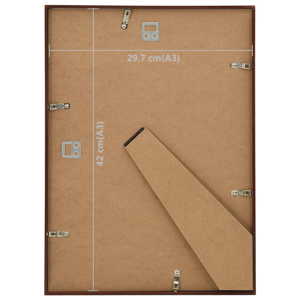 Fotolijsten 3 St Voor Wand Of Tafel 29,7X42 Cm Mdf Bronskleurig