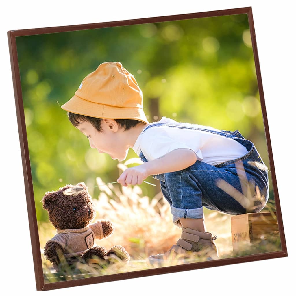 Fotolijsten 3 St Voor Wand 40X40 Cm Mdf Bronskleurig