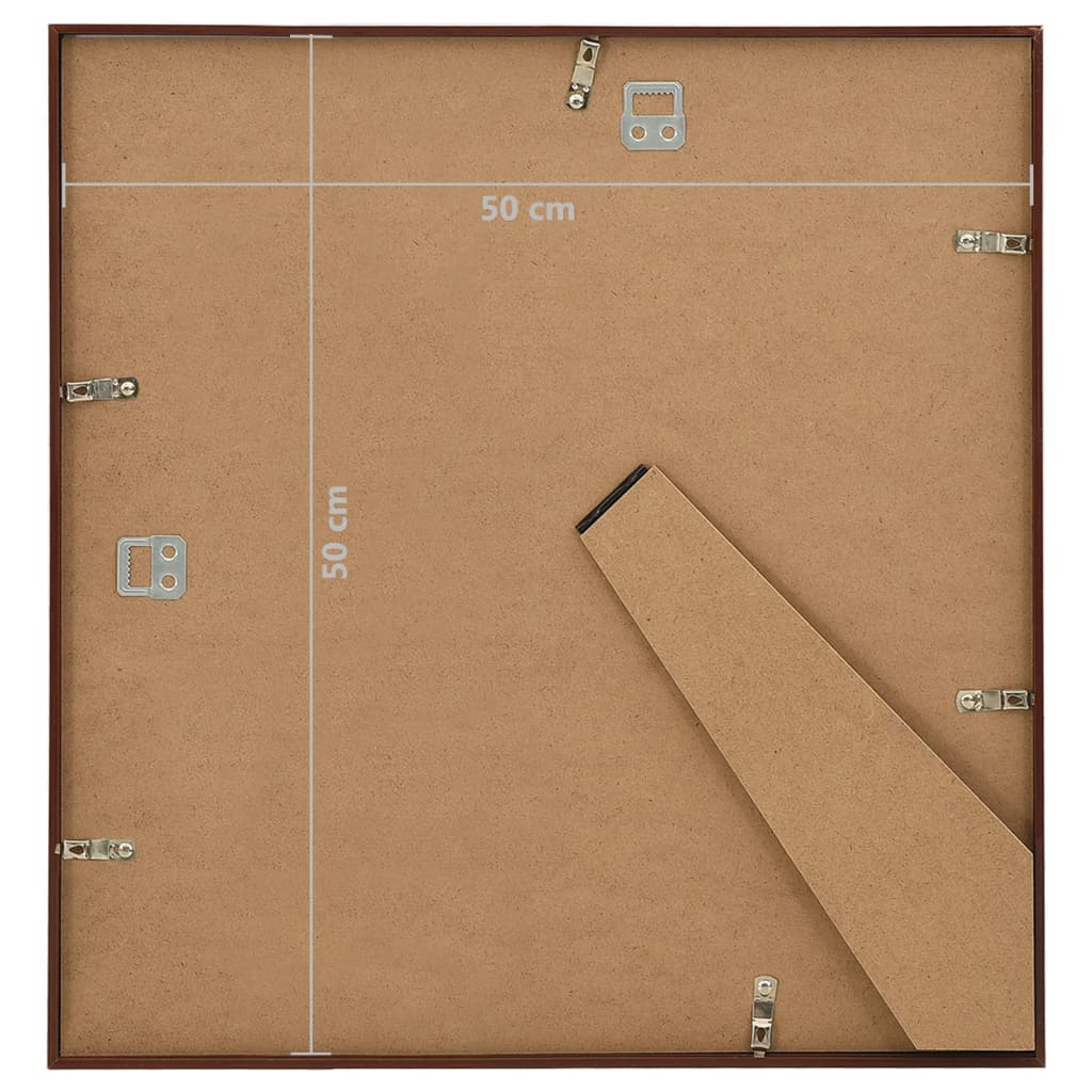 Fotolijsten 3 St Voor Wand Of Tafel 50X50 Cm Mdf Bronskleurig