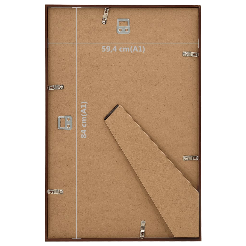 Fotolijsten 3 St Voor Wand Of Tafel 59,4X84 Cm Mdf Bronskleurig
