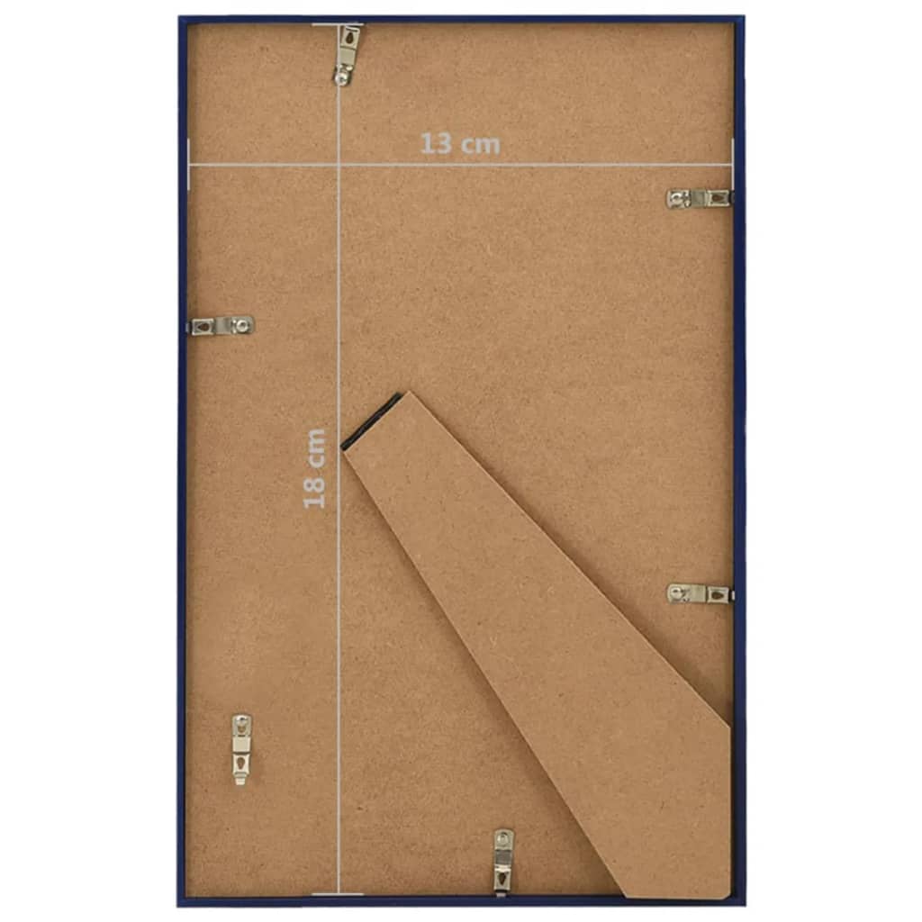 Fotolijsten 3 St Voor Tafel 13X18 Cm Mdf Blauw