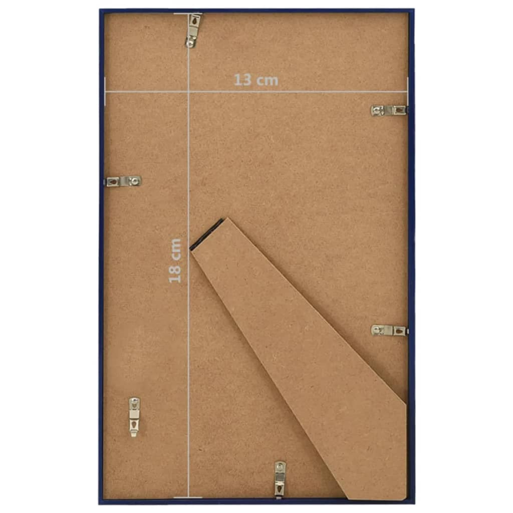Fotolijsten 5 St Voor Tafel 13X18 Cm Mdf Blauw