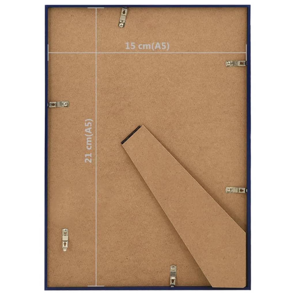 Fotolijsten 3 St Voor Tafel 15X21Cm Mdf Blauw