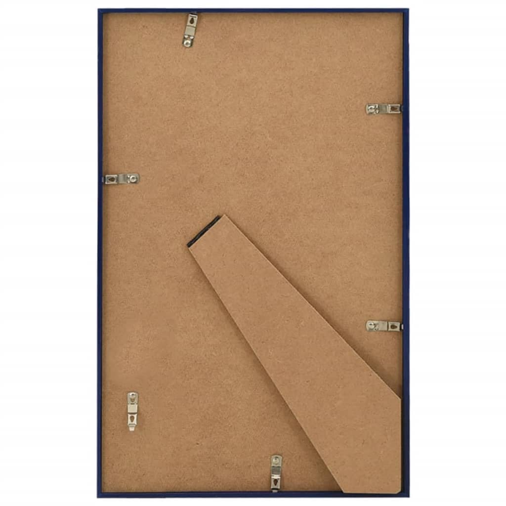 Fotolijsten 3 St Voor Tafel 20X25 Cm Mdf Blauw